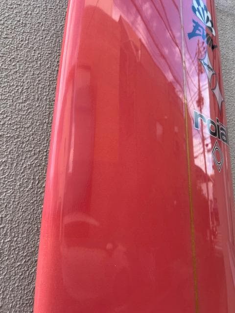 中古ロングボード ピンク&アブストラクトdesign 9’1f お洒落