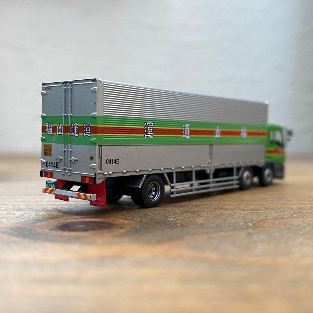 トラックコレクション2弾　福山通運改造　2010年モデル前2軸化加工　ミラー付