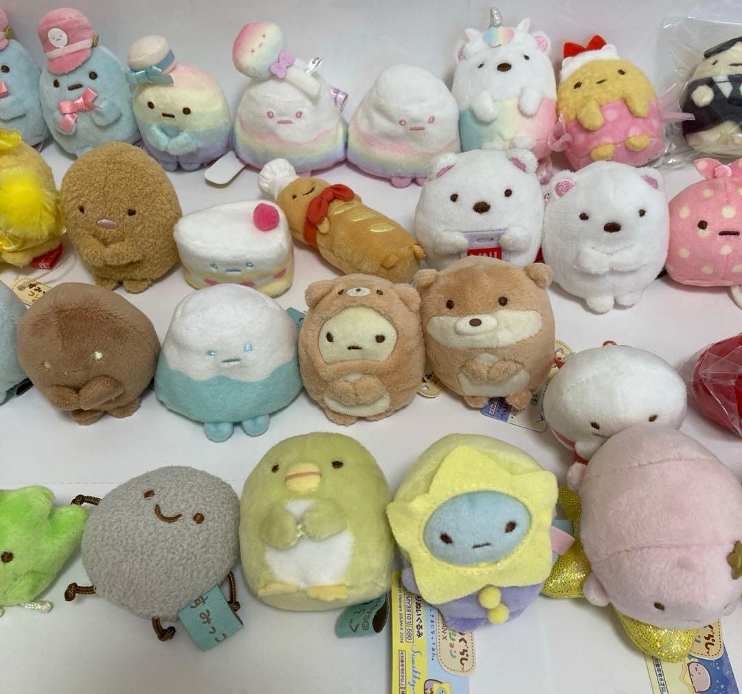 すみっコぐらし　ハウスケース＋てのりぬいぐるみ　37体　まとめ売り　たぴおか他