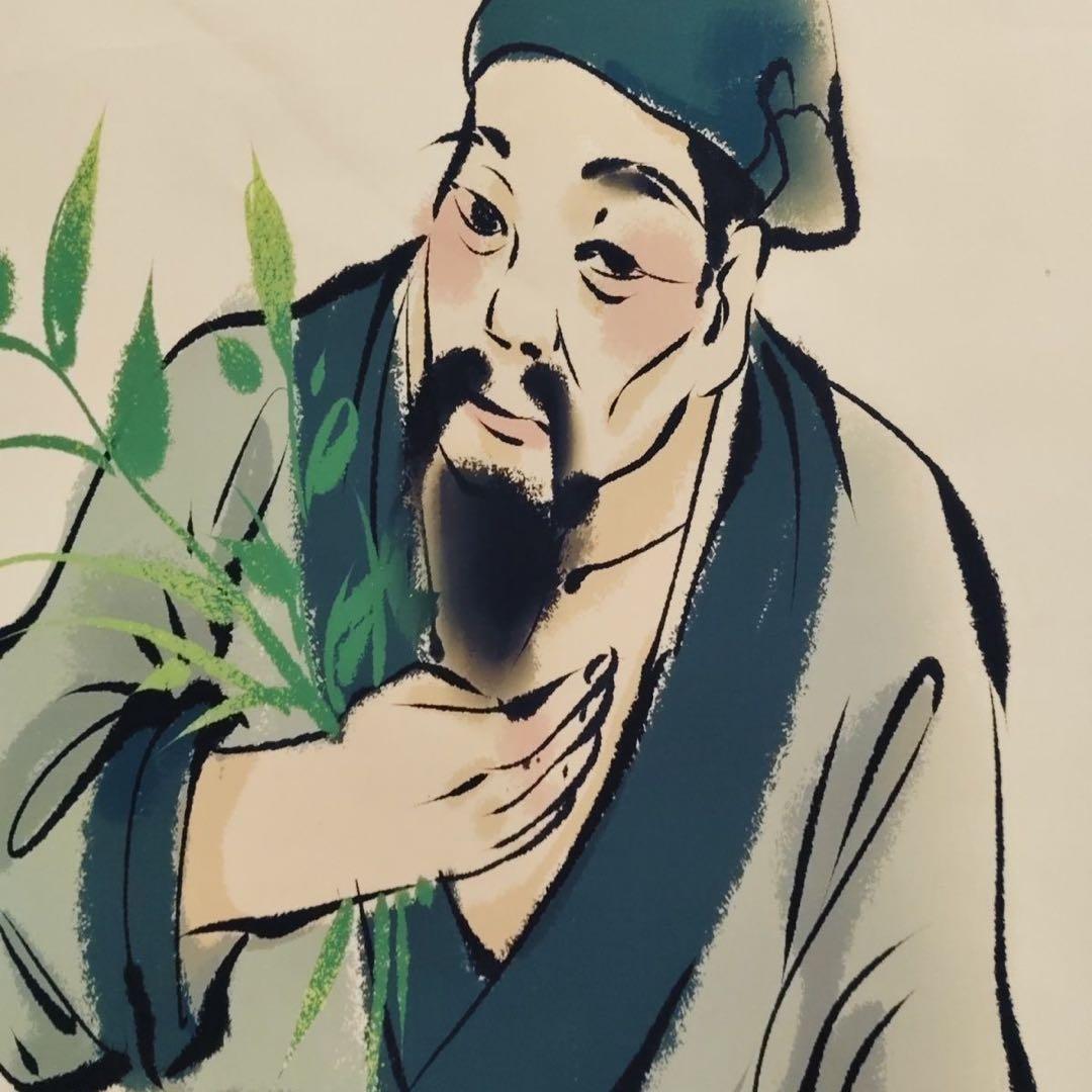 中国人物画 名医図 掛け軸 四尺中堂 人物画・装飾用 サイズ：173×69cm