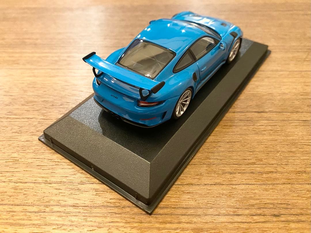 新品 1/43 ミニチャンプス ポルシェ 991.2 911GT3RS ブルー