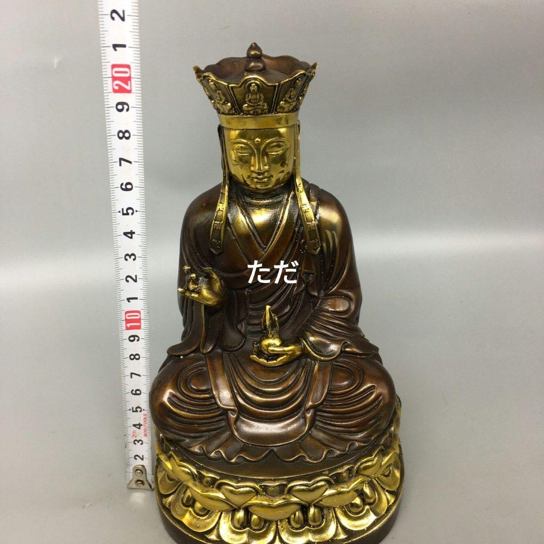 仏教美術 仏像 地蔵王 小仏像 銅製 銅器