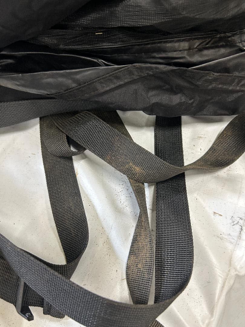M-㉑【訳ありUSED C/破損】G-tent-L カーキ 大型 テント黒