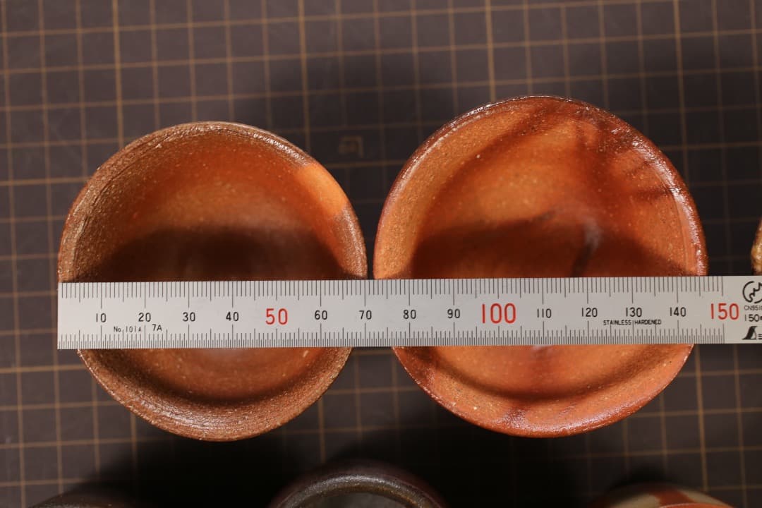 【即購入可】備前焼／ぐい呑み／７点まとめて／酒器／猪口／工芸／骨董／古美術／古玩