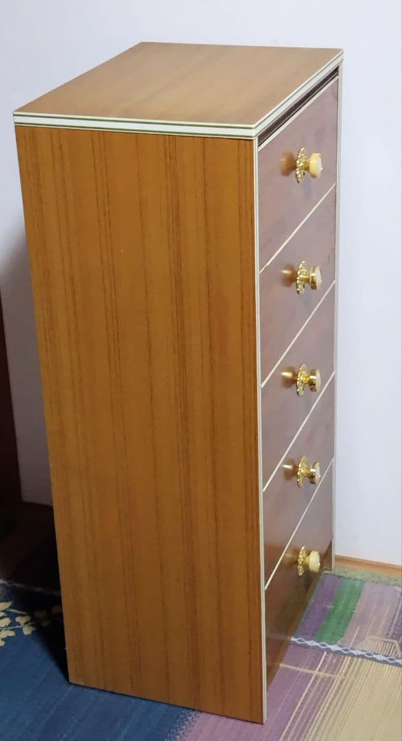 木製　5段引き出し　93cm　箪笥　昭和レトロ　アンティーク