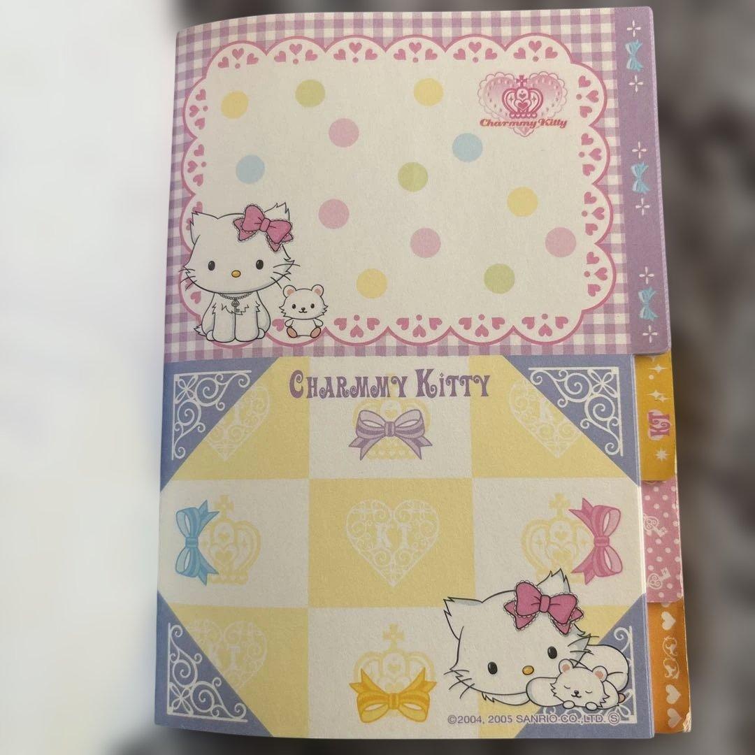 【レア】サンリオ チャーミーキティ メモ帳 メモパッド ティアラ 平成レトロ