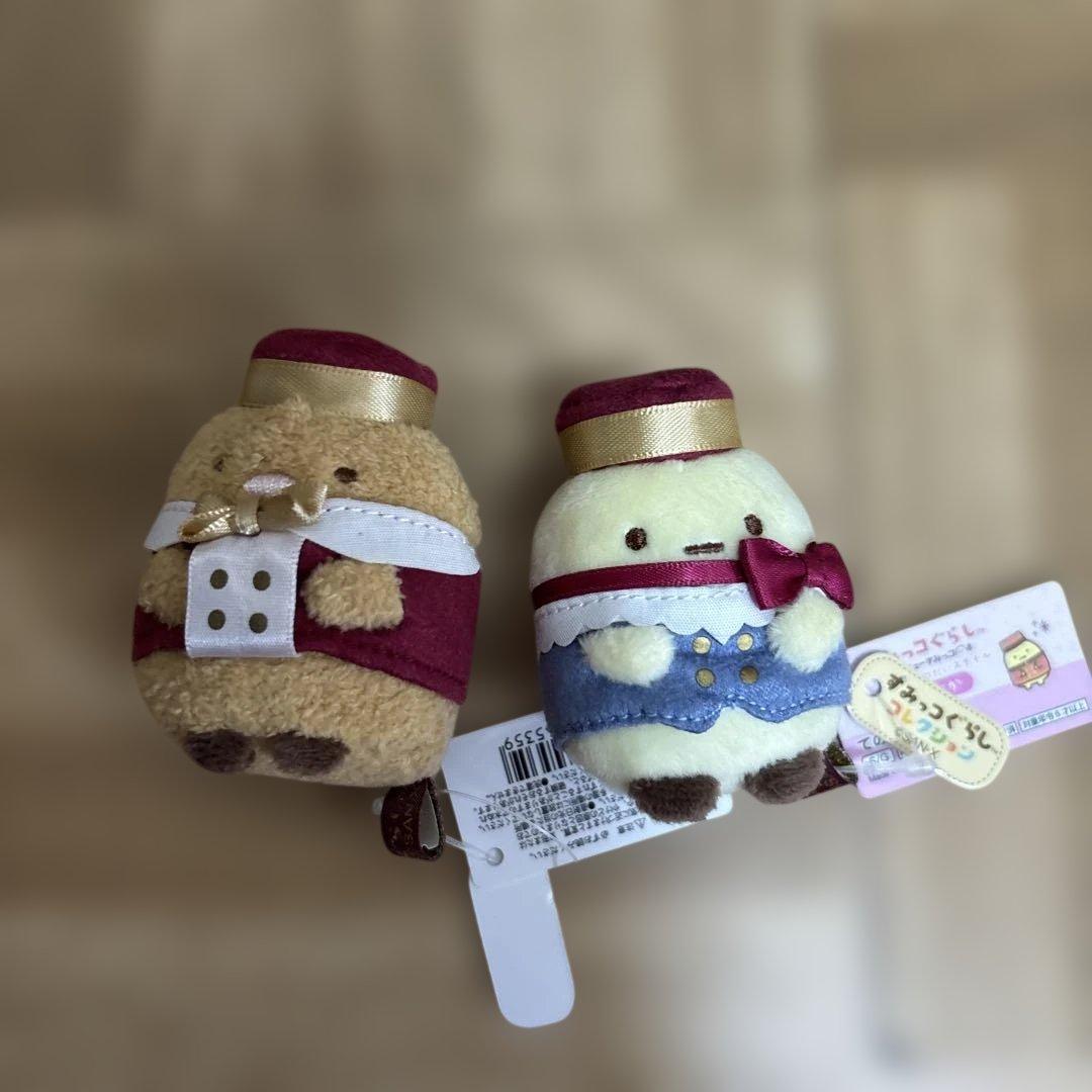 新品・サンエックス・まめゴマ・すみっコ・マスコット・てのりぬいぐるみセット