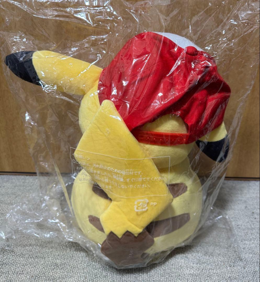 ぼうしをかぶったピカチュウぬいぐるみ