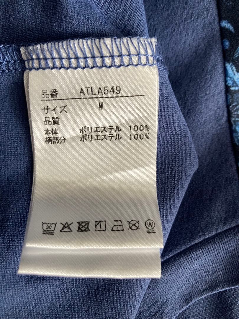 【新品】Admiral ネイビー 花柄 Tシャツ　ATLA549 M