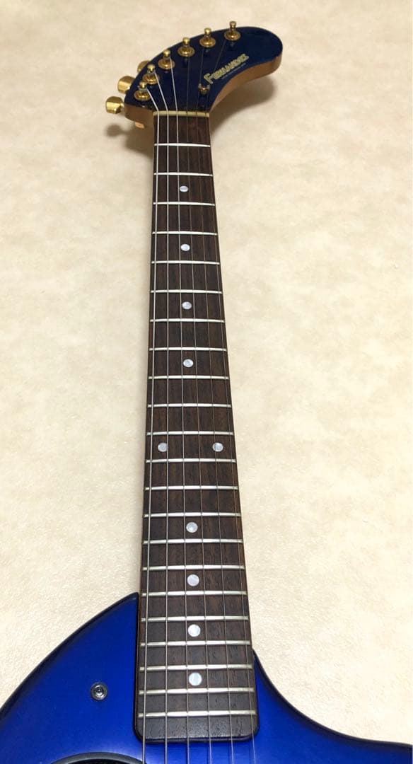 【美品】ZO-3C メタリックブルー アンプ内蔵ミニギター