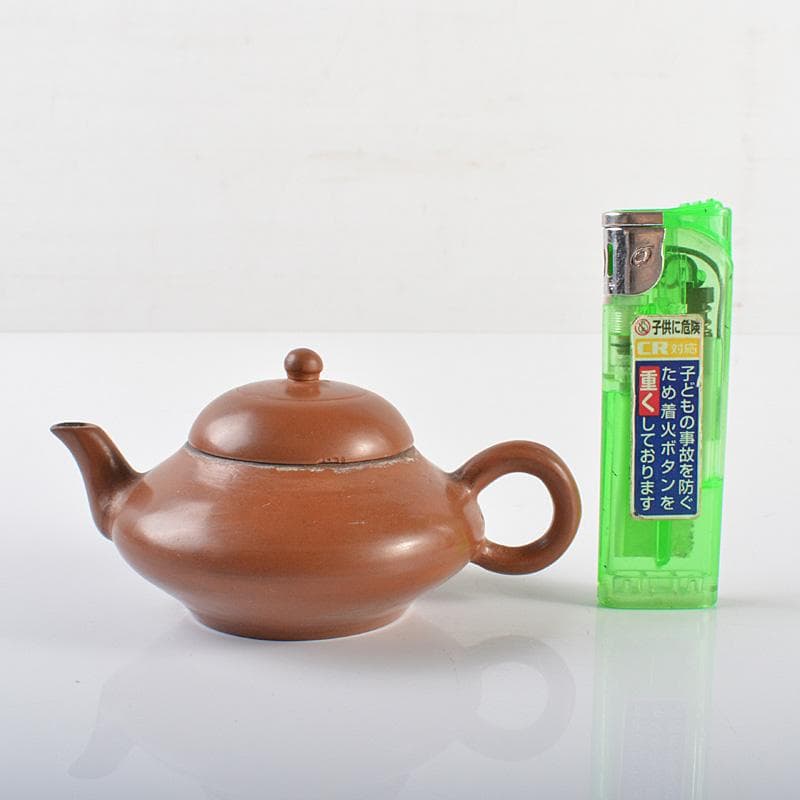 中国　紫砂　朱泥　急須　茶壷　V　R6304