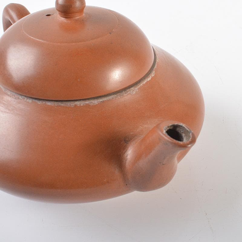 中国　紫砂　朱泥　急須　茶壷　V　R6304