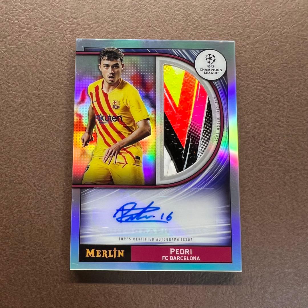 Topps Chrome ペドリ Pedri 試合球 直筆サインカードAuto