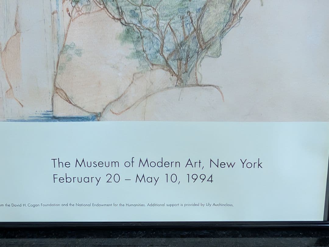 絶版希少ビンテージポスター フランクロイドライト展 1994年 NY近代美術館
