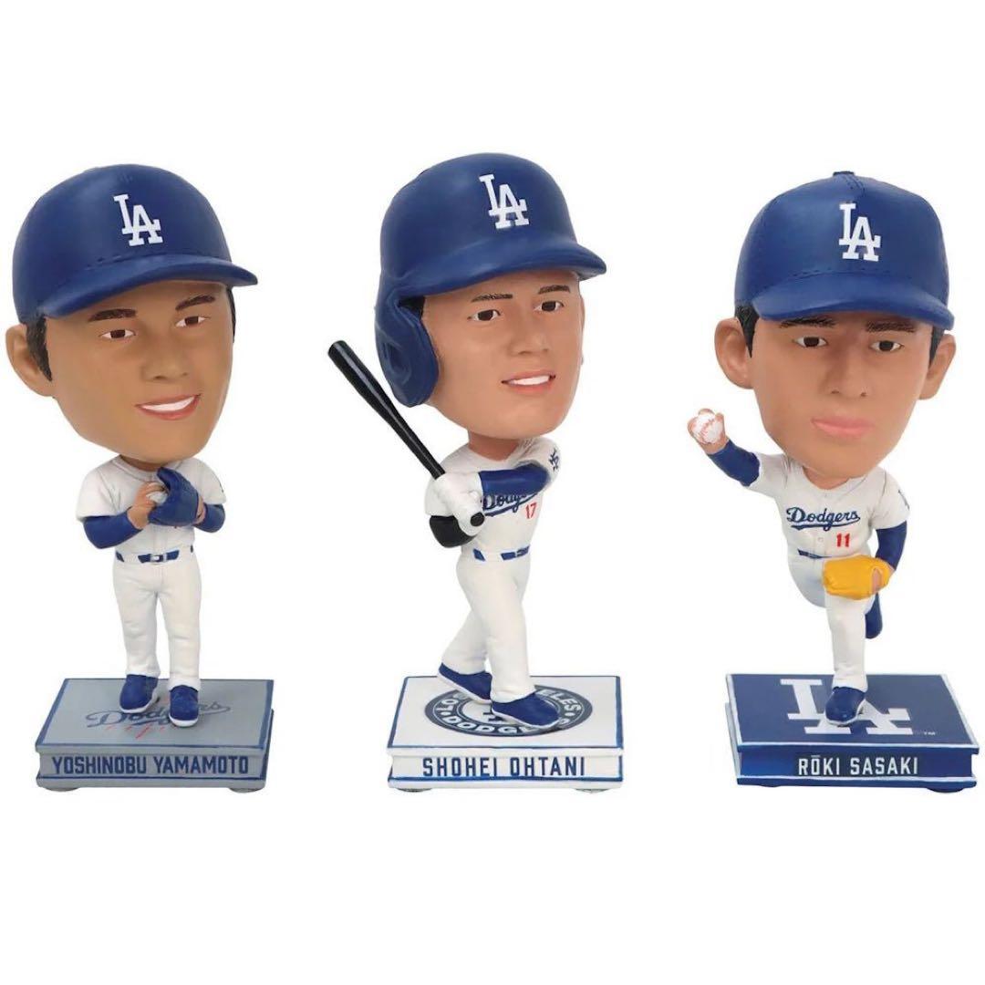ドジャース 日本人3人セット ボブルヘッド FOCO MLB公式 新品未開封品