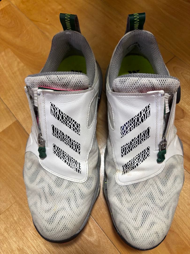 adidas BOOST ゴルフシューズ ホワイト/グレー