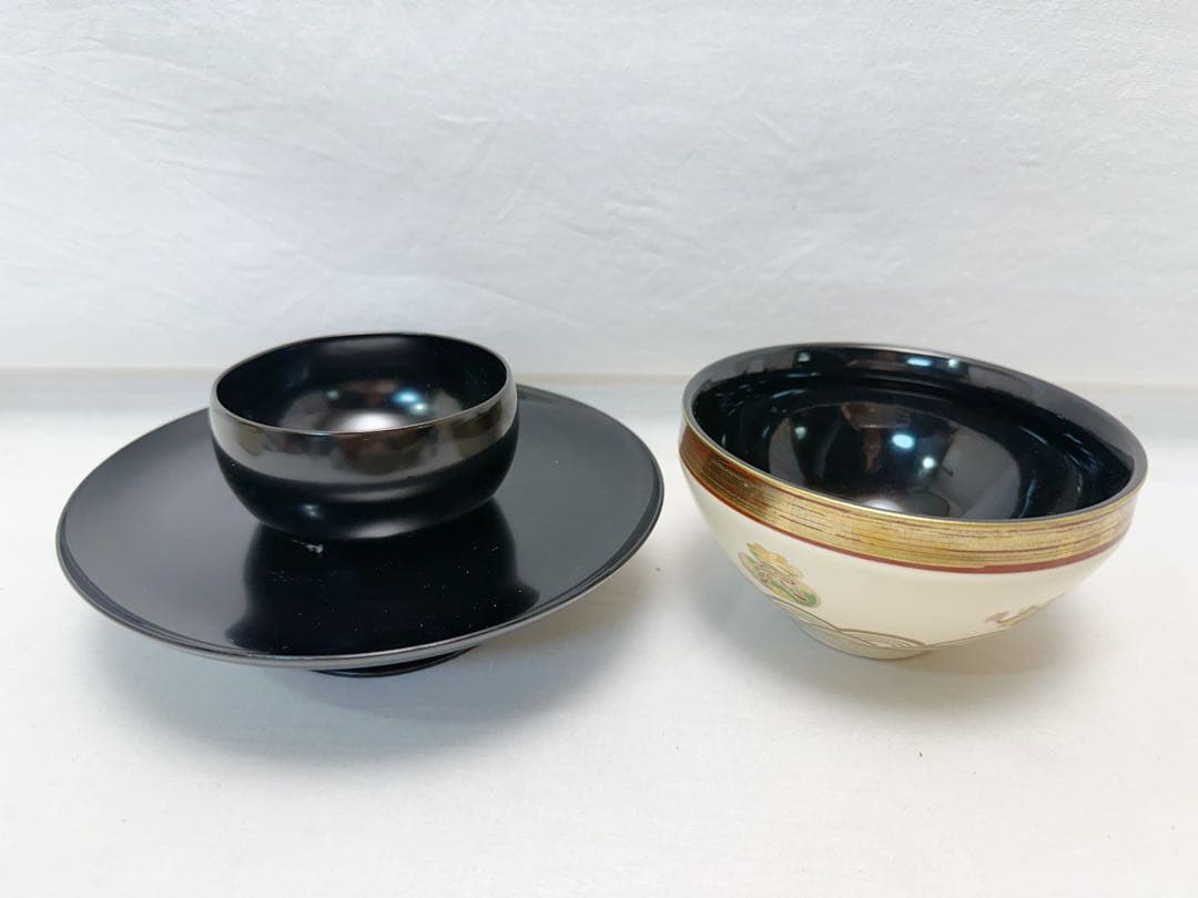 未使用 茶道具 根来塗 茶箱 茶道具一式 十四点セット 茶器入れ 元箱