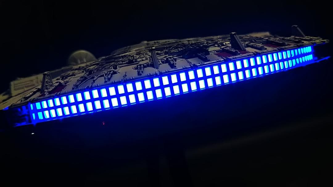 フル電飾改修 ミレニアムファルコン 1/144 塗装　 完成品 12V