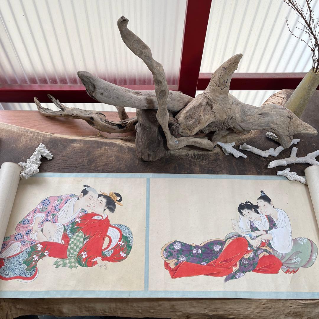 骨董／古美術／春画／巻物／春乃競／希少