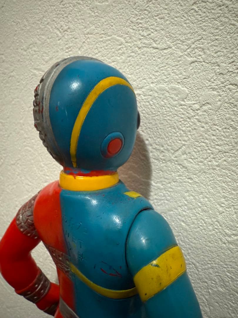 タカトク　キカイダー　当時もの　ソフビ　赤目