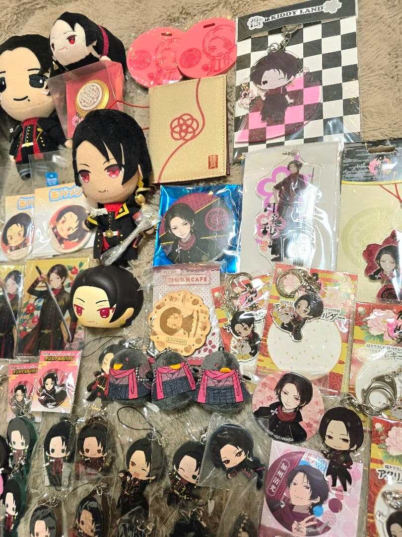 刀剣乱舞 加州清光 大量グッズセット 缶バッジ アクキー カメオ パスケースなど