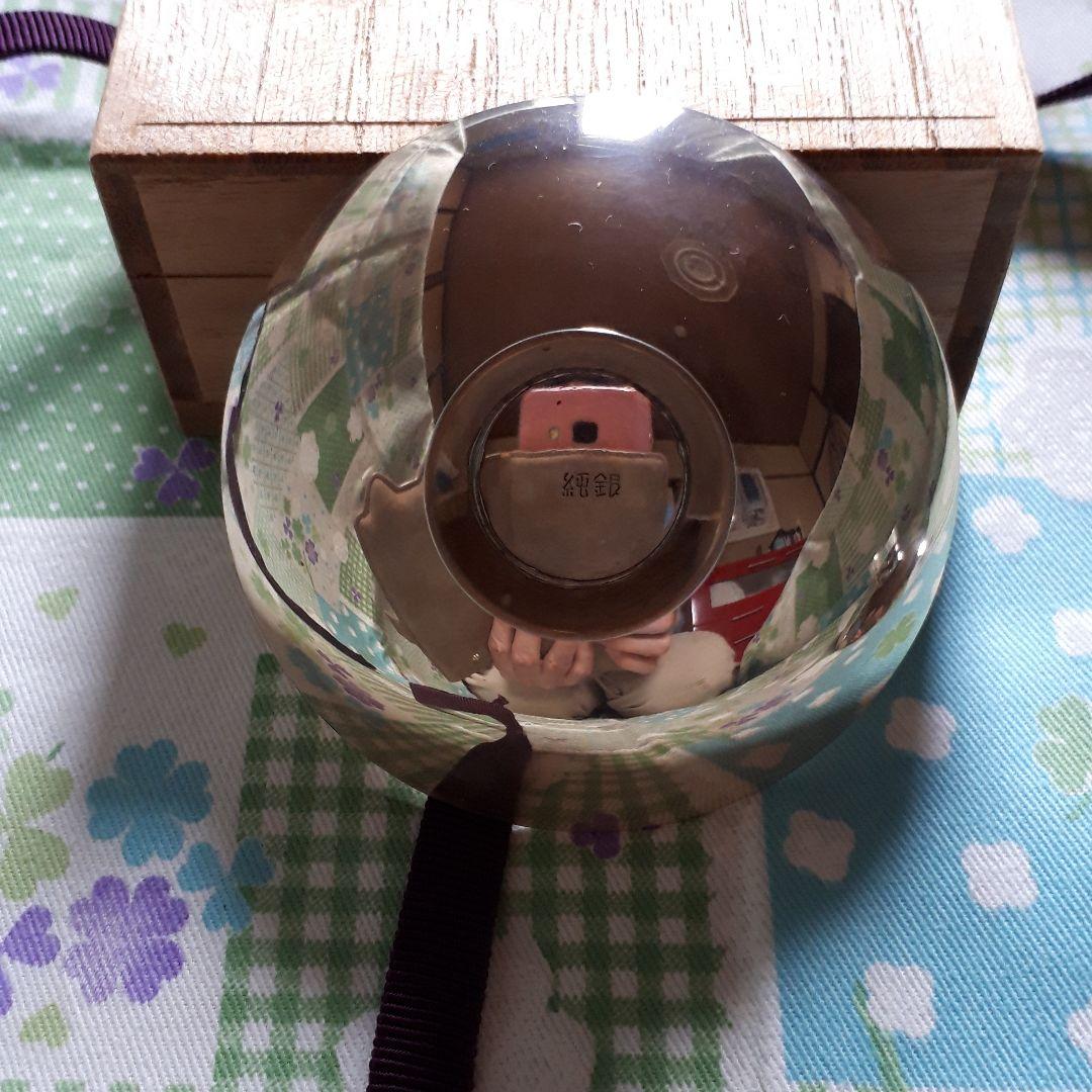 銀盃　純銀 2個セット １個 木箱付き、約85グラム