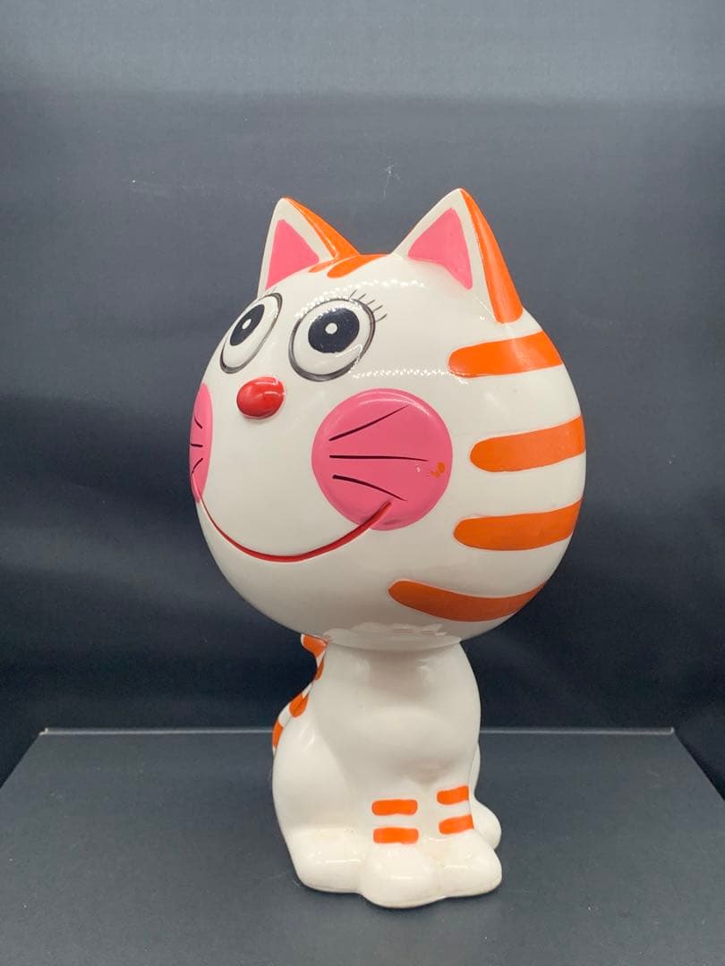 内藤ルネ　猫　箱入り　陶器　貯金箱