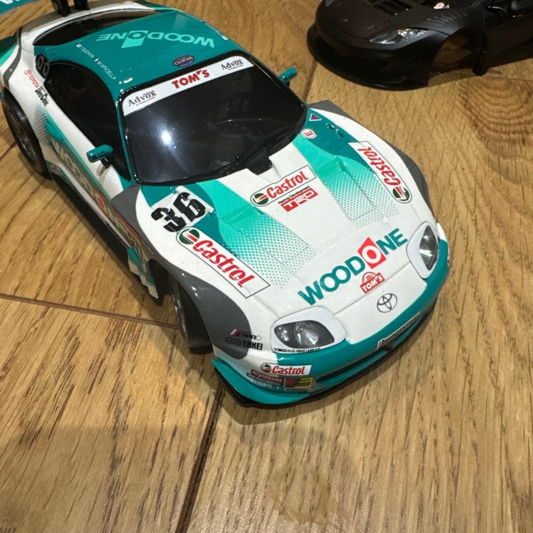 動作確認済　京商ミニッツレーサー カストロール スープラ ウッドワン　プロポ付