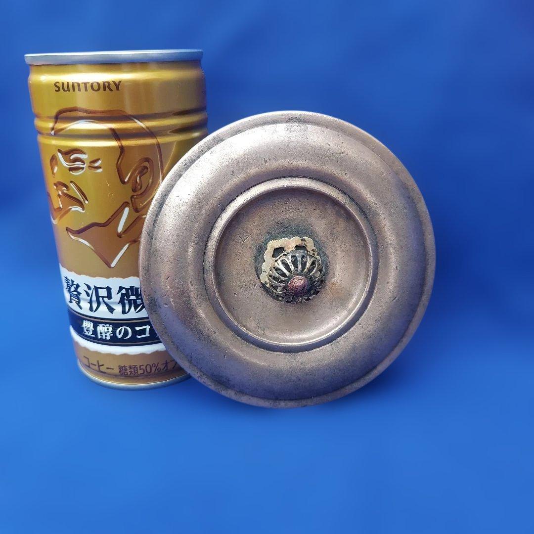 龍文堂造　蓋のみ　 鉄瓶用の蓋 真鍮製