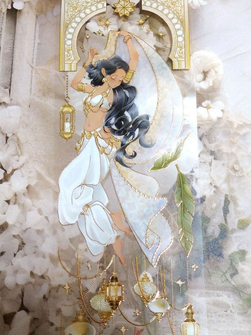 ✩再販✩J1104＃夜譚少女(烫金)703工作室切り売り海外人物マステ女の子