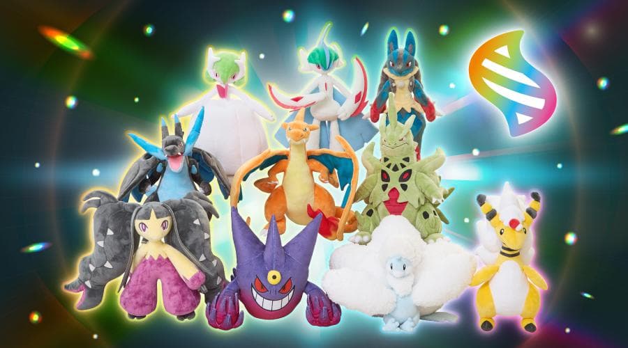 【新品・紙タグ付き】 ポケモン メガシンカ ぬいぐるみ 10個セット