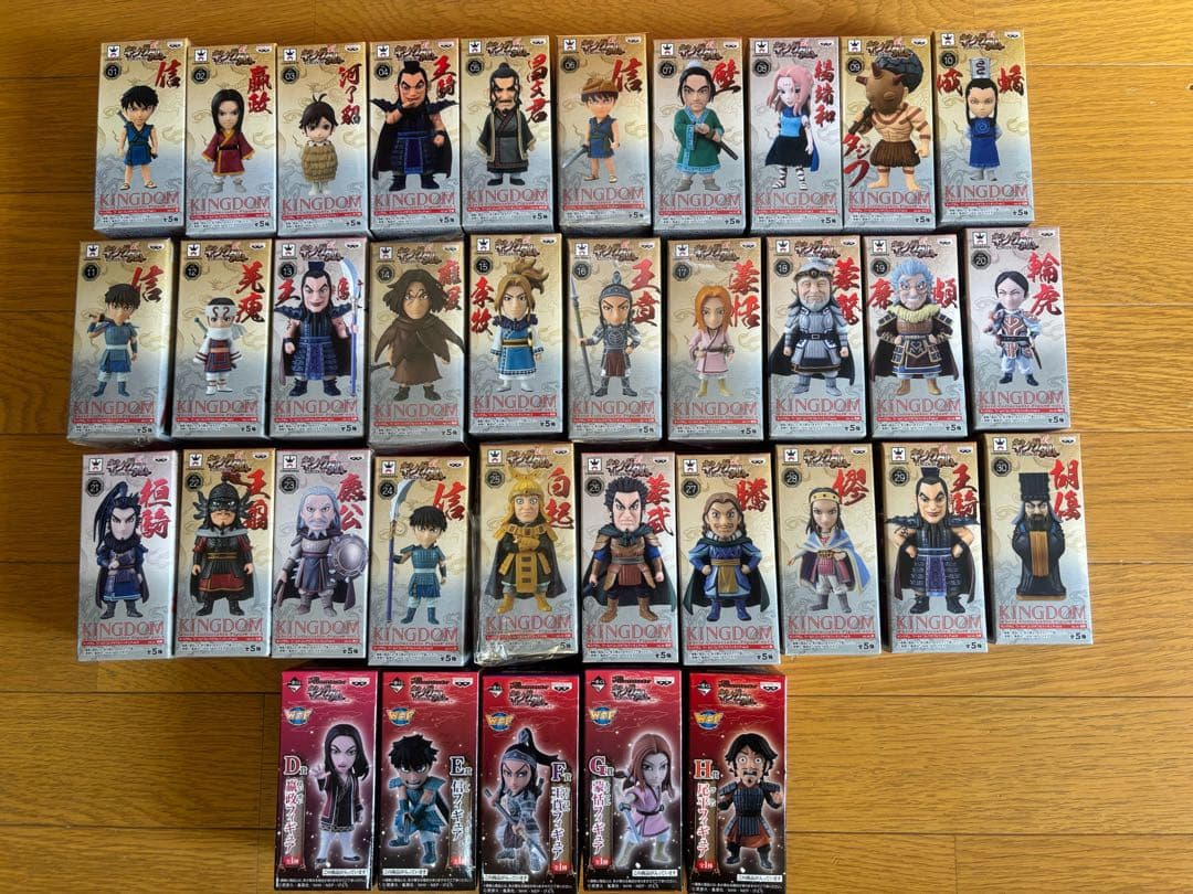 キングダムフィギュア 35体 ワーコレ 王騎・信・羌瘣 コンプリート