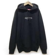 supreme フーディ ブラック 未使用 CLASSIC LOGO XL