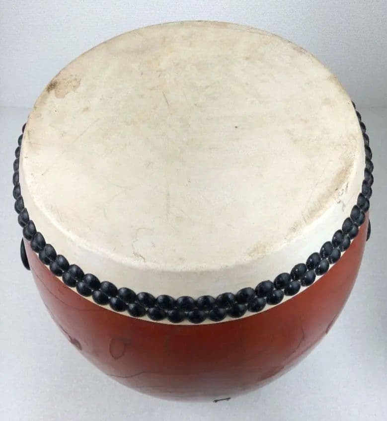 和太鼓 本欅胴 長胴太鼓 面径約30cm　*AN26