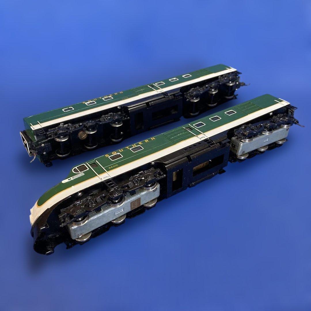 アメリカ型金属製HOゲージ機関車 2両セット