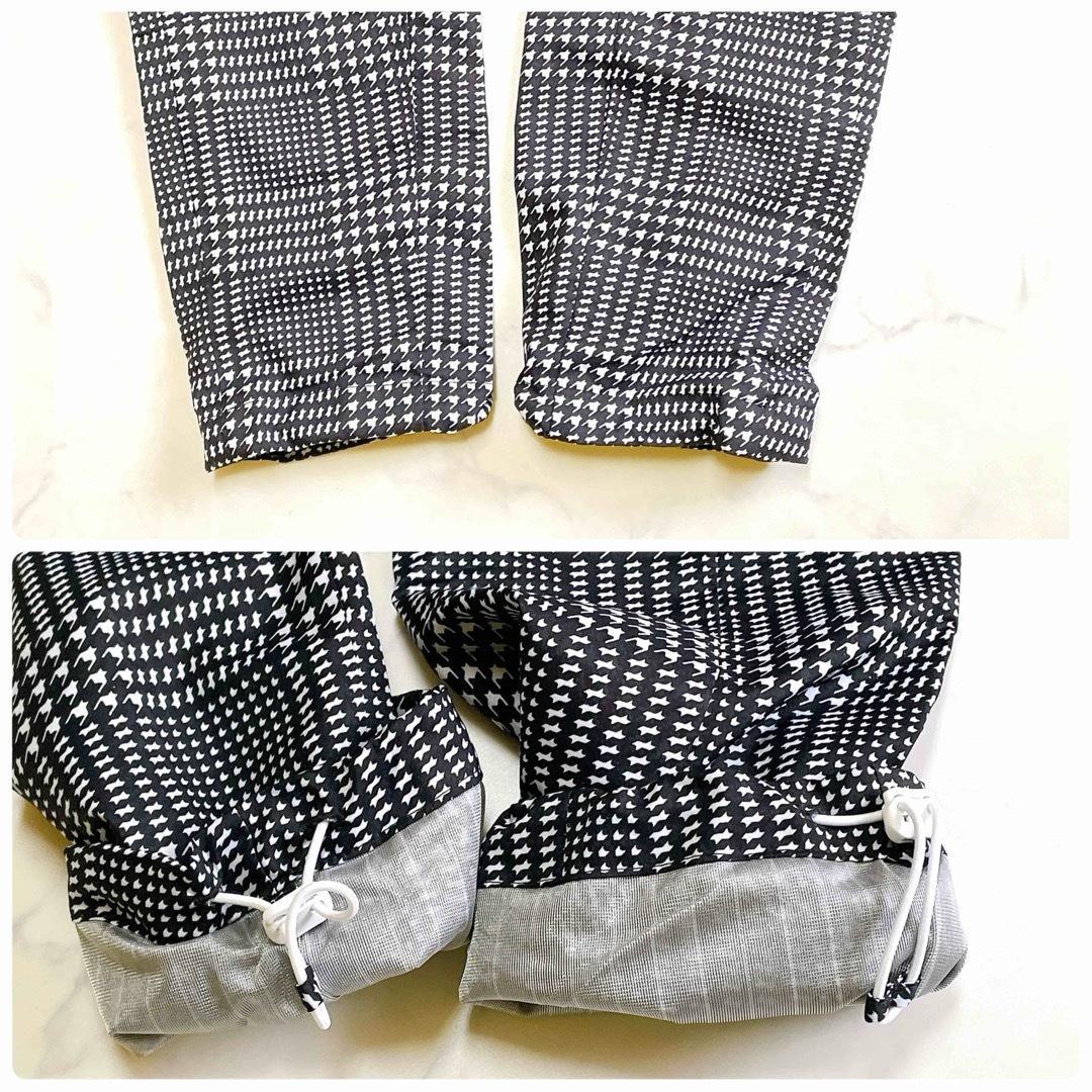 美品 パーリーゲイツ 千鳥格子レインロングパンツ PGロゴ00 XS-S