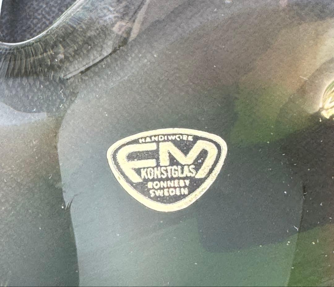 FM KONSTGLAS ガラスの魚オブジェ