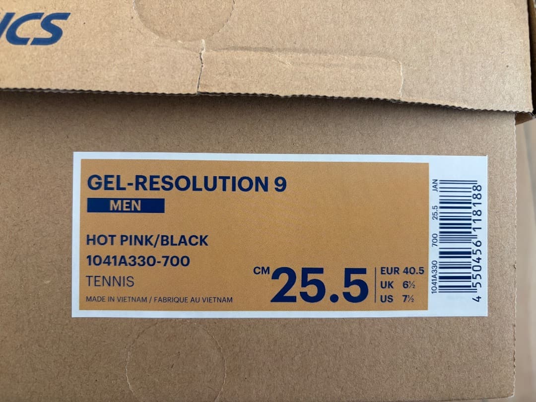 美品｜アシックス asics gel-resolution 9　レゾリューション