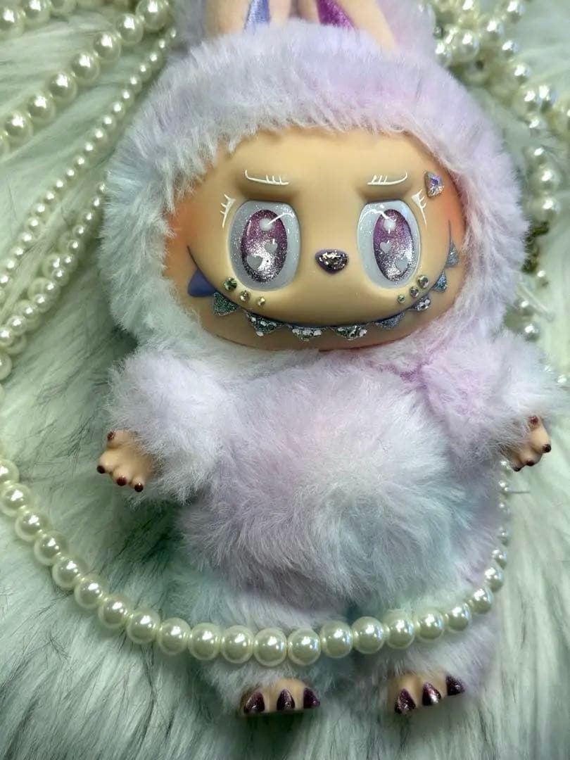 ラブブ キラキラデコ キーホルダー ラブブデコ