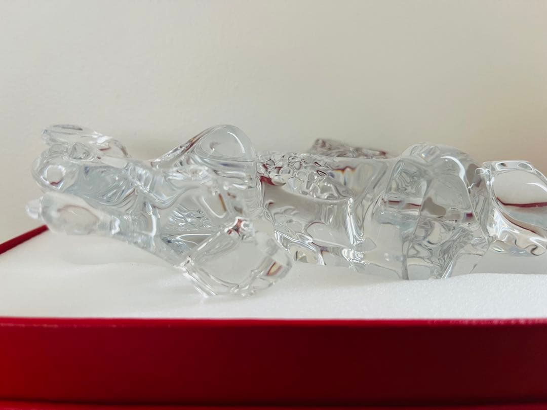 【新品未使用】バカラ / Baccarat クリスタル ドラゴン 置物　龍