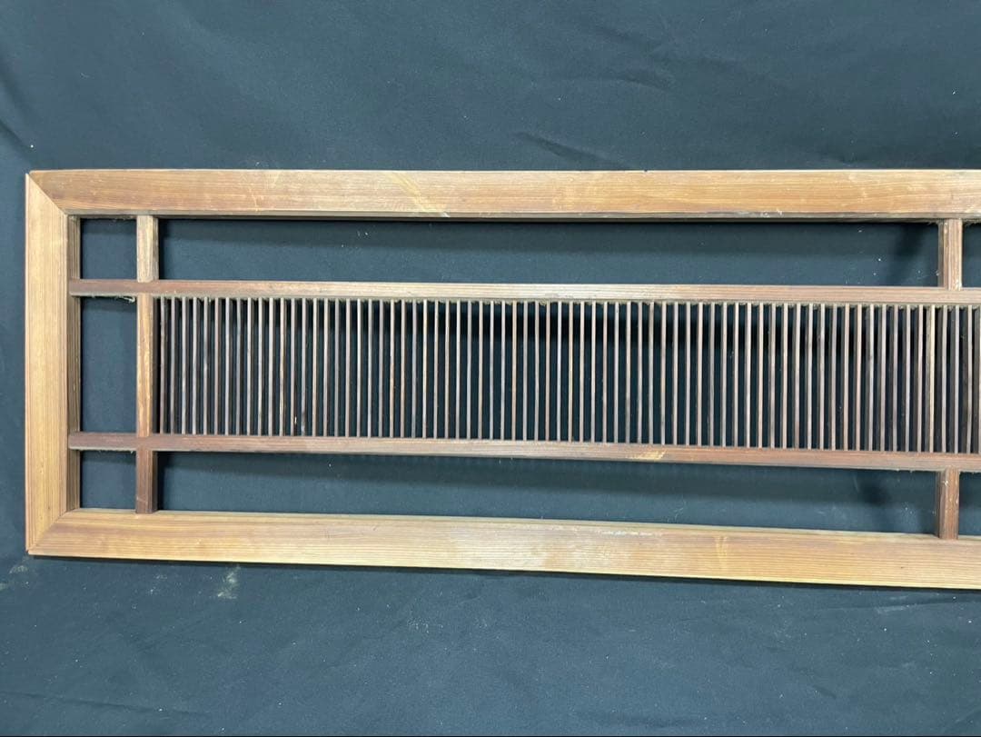 古民家 組子細工 木製欄間 横×縦×厚み 約172.5×37×3cm建具 DIY