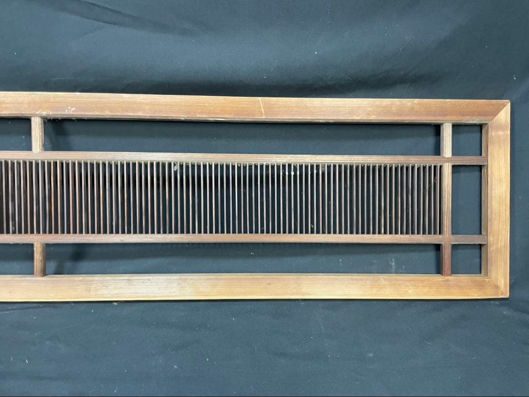 古民家 組子細工 木製欄間 横×縦×厚み 約172.5×37×3cm建具 DIY