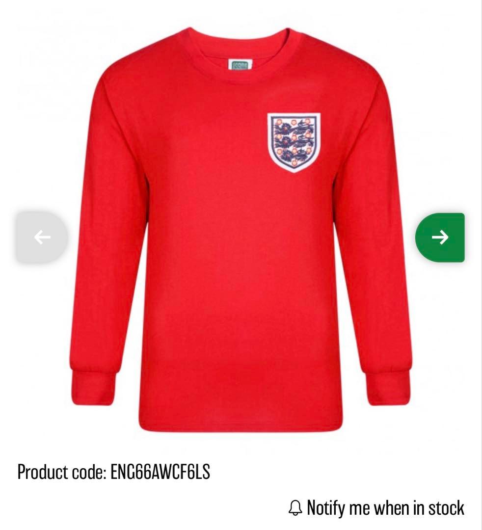 【超希少】新品未使用　イングランド代表　復刻モデル/ブラックW杯1966