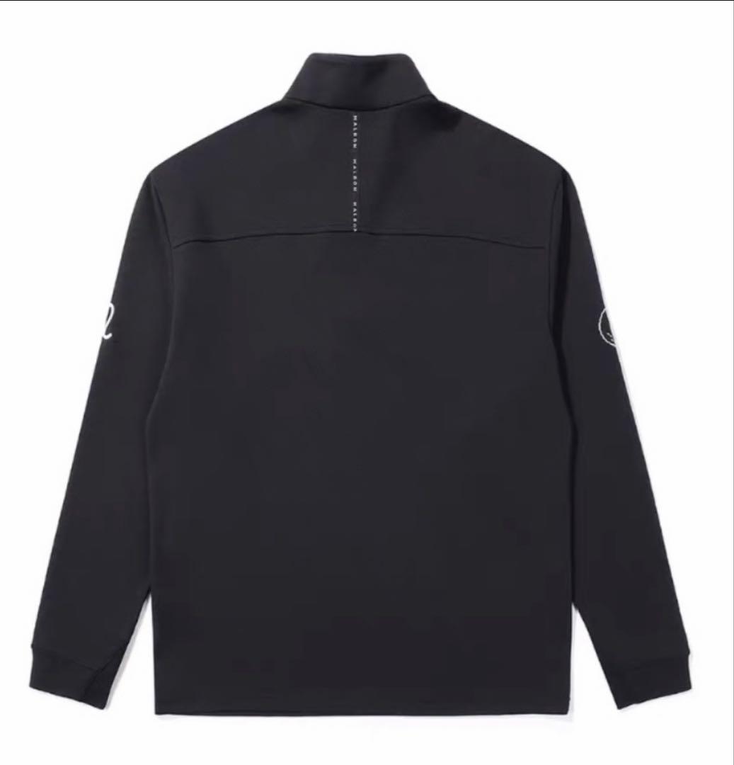 黒　L 新品　マルボンゴルフ MALBON GOLF 　ハーフジップ