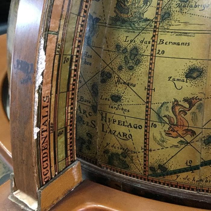 J リユース アンティーク 地球儀型 ワゴン ワイン バー キャビネット 希少