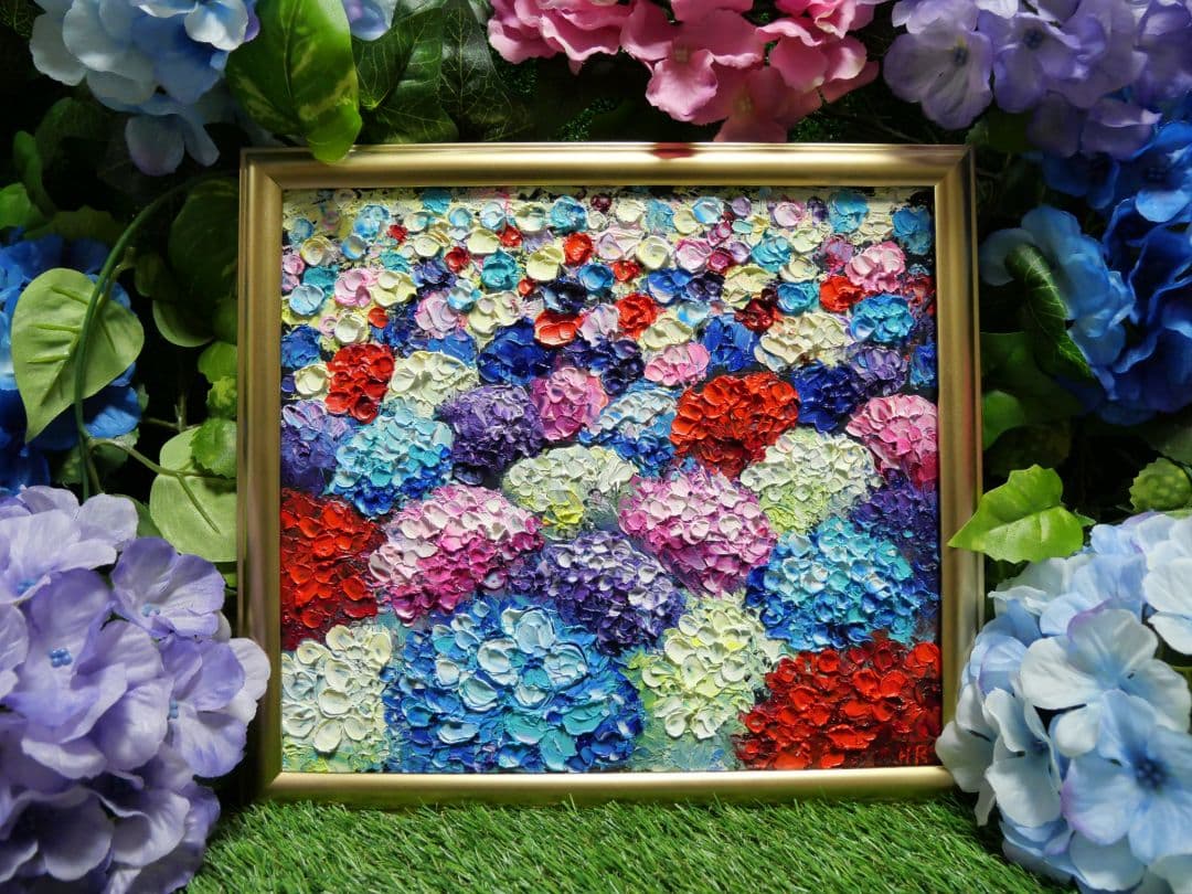 油絵 絵画 【Hydrangea】