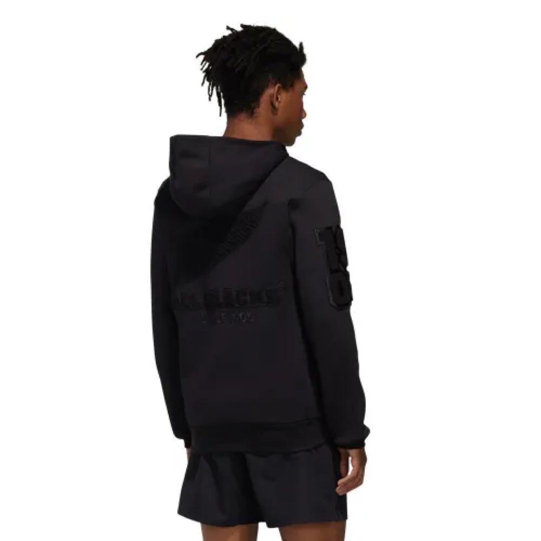 極美品　adidas オールブラックス フルジップ パーカー 2XL ブラック