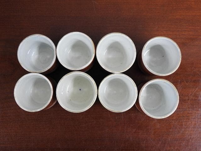伊万里焼　猪口　８客　M693