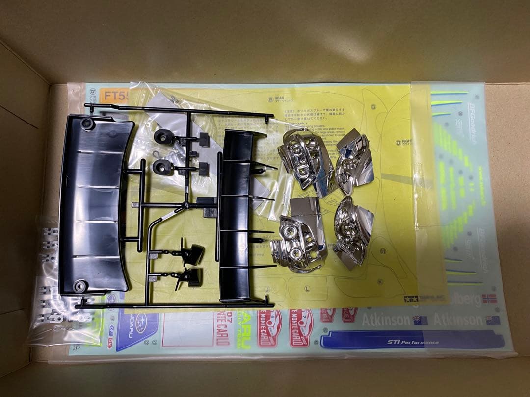 sakura d4 RWDキット、TAMIYA インプレッサ1/10未塗装ボディ