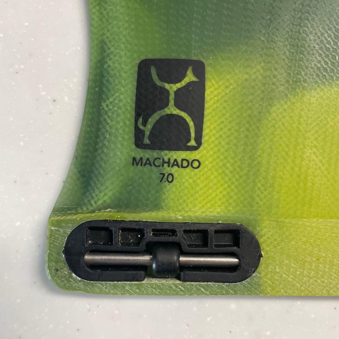 MACHADO FCS2 シングルフィン　モデル20 グリーン/イエロー